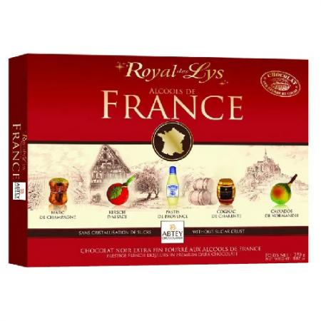 Royal des Lys Chocolate nhân rượu hộp đỏ 250g