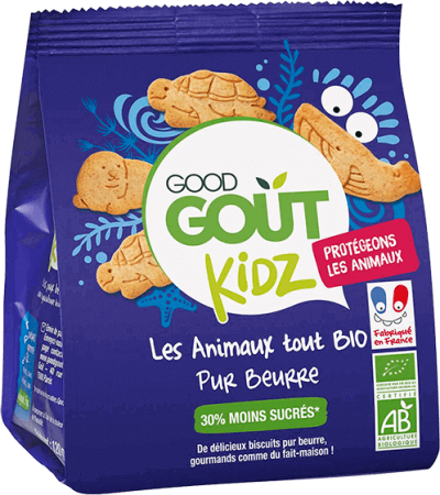 GOOD GOUT Les animaux tout Bio bánh quy bơ 120g