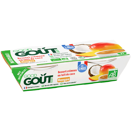 GOOD GOUT Dessert Creameux váng sữa dừa xoài 2x100g