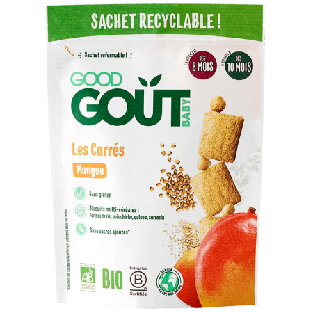 GOOD GOUT bánh thanh xoài hữu cơ 50g