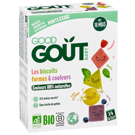 GOOD GOUT Les biscuits Bio bánh quy hình khối quả mọng 80g