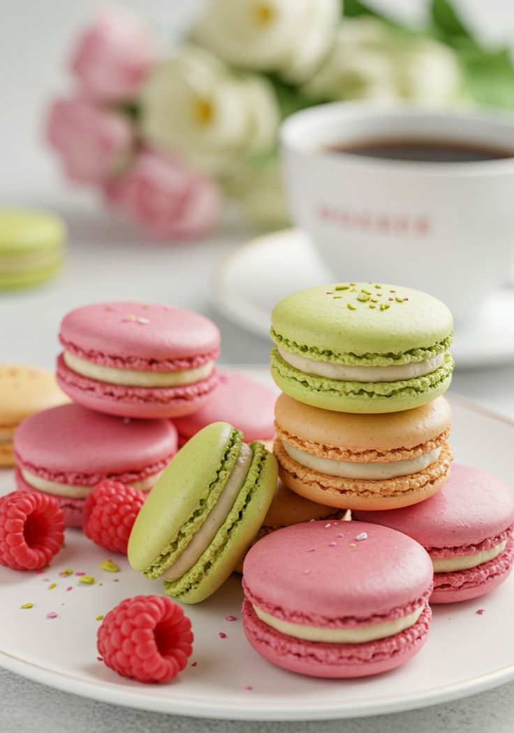 Sắc màu bánh Macaron Pháp nghệ thuật